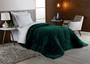 Imagem de Edredom Coberdom Solteiro Dupla Face 2.40m x 1,60m Sherpa com Manta - Verde