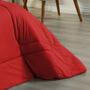 Imagem de Edredom Dupla Face King Size 100% Algodão Em Malha Fio 30/1 - Vermelho Com Preto
