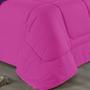 Imagem de Edredom Dupla Face Queen Size 100% Algodão Em Malha Fio 30/1 - Pink Com Roxo