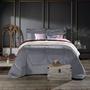 Imagem de Edredom Plush Sherpa Queen 240cm x 260cm Cinza Cromo Hedrons