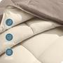 Imagem de Edredom Queen Reversível Bare Home - Microfibra Taupe/Areia