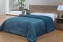 Imagem de Edredom - Queen Size - Dupla Face - Capetown - Sherpa - Azul Petróleo - Niazitex