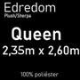 Imagem de Edredom Queen Size Dupla Face Plush e Sherpa Hedrons Check