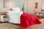 Imagem de Edredom Sherpa Cobertor Coberdrom Casal Queen 2,40m x 2,20m Grosso - Vermelho