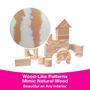 Imagem de Edushape Wood-Like Soft Baby Blocks, 80 Peças - Blocos de empilhamento que nutrem a imaginação e estimulam a criatividade - Blocos Soft De Jogo Educativo para Bebês de 6 a 12 Meses, Crianças e Crianças