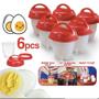 Imagem de  Egglettes Forma De Silicone cozedor de ovos  Mexido Recheado Receita Saudável Fit 6 peças