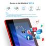 Imagem de EGOTEK Atualizado 7 polegadas WiFi Tablet, Android 10 GMS Certified OS, 2.5D Glass Touch Screen, Suporte WiFi 6 802.11 ax, 1.5GHz Quad Core, 2GB + 32GB, Velocidade Rápida, Bateria de Longa Vida, Capa de Couro Livre (Vermelho)