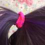 Imagem de Elástico Amarrador Cabelo com Flores - Kit com 6 cores