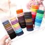 Imagem de Elástico De Cabelo 5Cm Multicor Neon Com 12 Unidades