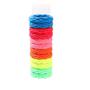 Imagem de Elástico De Cabelo 5Cm Multicor Neon Com 12 Unidades