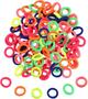 Imagem de Elástico De Cabelo Infantil 2Cm Neon Com 50 Unidades
