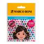 Imagem de Elástico De Cabelo Soft Marrom Com 100 Unidades - Marco Boni