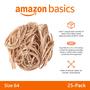 Imagem de Elásticos Amazon Basics - Tamanho 64 (8.000 Unidades) - Pacote com 25