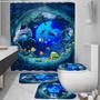 Imagem de  Elefante Casa de Banho Conjuntos Ocean Dolphin Deep Sea 3D Shower Cur