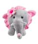 Imagem de Elefante Cinza Saia Rosa 50cm - Pelúcia