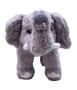 Imagem de Elefante Cinza Tromba Levantada 16cm Pelucia