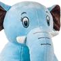 Imagem de Elefante De Pelúcia Bebê Cinza Azul Rosa 24cm - Bee Toys