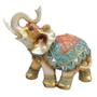 Imagem de Elefante Decorativo Dourado Indiano Resina  15cm Altura