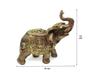 Imagem de Elefante Dourado Decoração da Prosperidade Feng Shui Escultura da Sorte e Sucesso