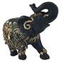 Imagem de Elefante Estátua Grande Da Sorte Manto Dourado 22Cm 14022