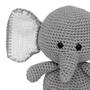 Imagem de Elefante Guga Amigurumi Crochê Quarto Bebê Infantil Unissex