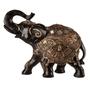 Imagem de Elefante Indiano da Sorte Decorativo em Resina - Preto