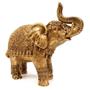 Imagem de Elefante indiano grande cor ouro.