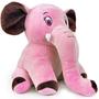 Imagem de Elefante Pelúcia Travesseiro Bebê Antialérgico Rosa Azul - Bee Toys