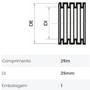 Imagem de Eletroduto Corrugado Flexível 32mmX25m Amarela - Fortlev