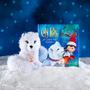 Imagem de Elfo de pelúcia Pets Arctic Fox com livro de histórias e globo