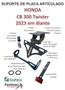 Imagem de Eliminador Rabeta Articulado Honda Cb 300F Nova Twister 2023 para Setas Originais