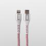 Imagem de Elite Cable Coca-Cola MFi Lightning para USB-C 1.2M Branco