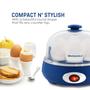 Imagem de Elite Gourmet Egg Cooker com Capacidade para 7 Ovos e Função Automática (Azul)