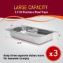 Imagem de Elite Gourmet EWM-6171 Buffet Server 3 em 1 com 3 Bandejas de 2,5L - Aço Inox