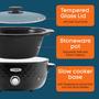 Imagem de Elite Gourmet MST1234BX Slow Cooker Elétrica 6 Qt Preto Grafite