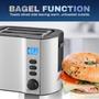 Imagem de Elite Gourmet Torradeira 2 Fatias com Função Bagel e Timer (Inox)