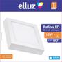 Imagem de Elluz plafon led sobrepor quadrado 12w 6500k 840lm branco