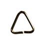 Imagem de Elo Triângulo 8mm Para Confecção de Chaveiros 100un Ouro Velho