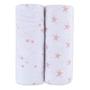 Imagem de Ely's & Co. Crib Sheet - Folha de Cama infantil 100% Jersey Cotton 2 Pack para Baby Girl-Dusty Rose e Mauve Pink Stars...