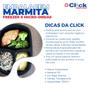 Imagem de Embalagem Marmita 3 Divisórias Freezer Microondas 1150ML Preta G330 - 100 Unidades