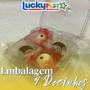 Imagem de Embalagem p/ 04 doces c/ divisória pct c/ 10 un lucky fest