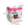 Imagem de Embalagem para Cupcake Individual com Visor e Berço - 12 unidades