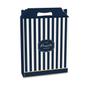 Imagem de Embalagem para Presente Caixa Tipo Maleta Retangular Vertical Modelo Royal Tons Azul P 15x6x18 cm