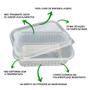 Imagem de Embalagem Plástica Para Marmita Microondas Freezer 10 Unidades