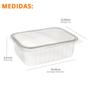 Imagem de Embalagem Retangular 500ml Atacado 96un Microondas Freezer
