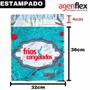 Imagem de Embalagem Saco Térmico de Segurança para Delivery Frios Congelados Grande Agenflex - 32,5x34+4cm - 200 Unidades