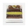 Imagem de Embalagem Slice Para Fatia de Bolos ou Tortas Branca Listra Dourada  - 12x11x2,5cm - 5 unidades