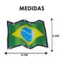 Imagem de Emblema Adesivo Alto Relevo 3d Bandeira Do Brasil Resinado