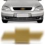 Imagem de Emblema Adesivo Chevrolet Gravata Dourado Grade Dianteira Astra Hatch Sedan 1999 a 2002 7,5 x 2,5cm