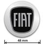 Imagem de Emblema Adesivo Decorativo Fiat 48mm Preto